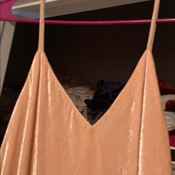 SALE 🛍️🛍️🛍️Pink velvet spaghetti strap dress ! - Picture 2 of 2